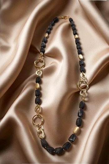 Collar Toscana Gold Negro - Imagen 1