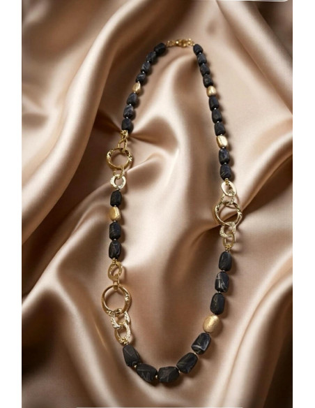 Collar Toscana Gold Negro - Imagen 1