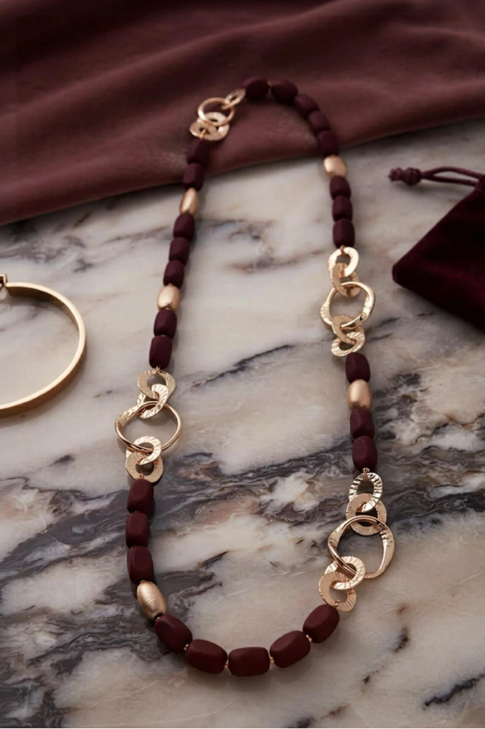 Collar Toscana Gold Granate Pasión - Imagen 1