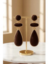 Pendientes de Ante Velvet Chocolate
