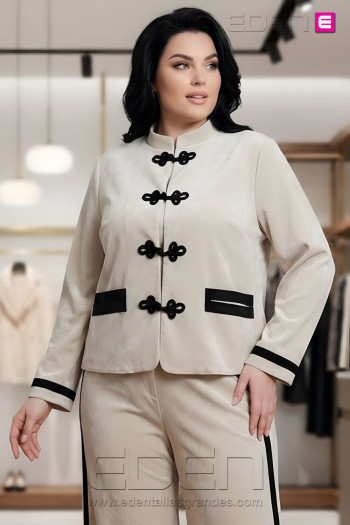 Chaqueta Sakura Crudo Valeria Milano - Imagen 1