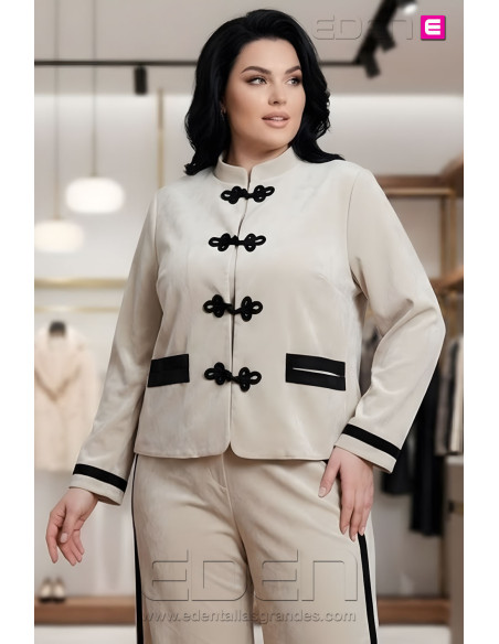 Chaqueta Sakura Crudo Valeria Milano - Imagen 1