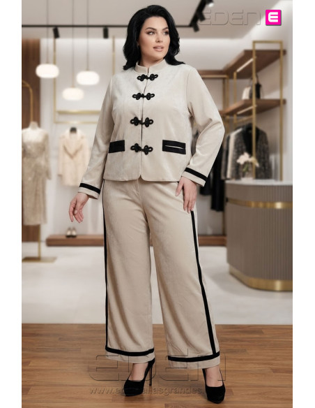 Pantalón Sakura Crudo Valeria Milano - Imagen 1