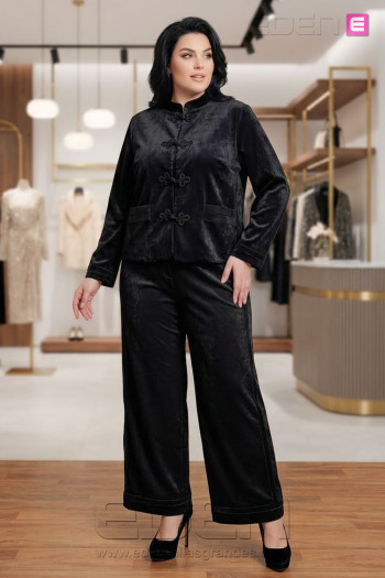 Pantalón Sakura Negro Valeria Milano - Imagen 1