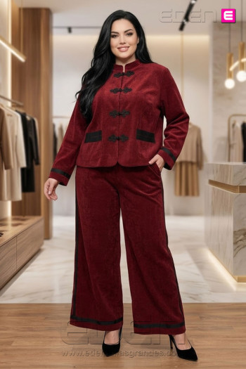 Pantalón Sakura Bordeaux Valeria Milano - Imagen 1