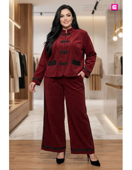 Pantalón Sakura Bordeaux Valeria Milano - Imagen 1