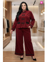 Pantalón Sakura Bordeaux Valeria Milano