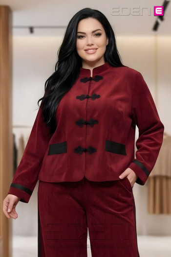 Chaqueta Sakura Bordeaux Valeria Milano - Imagen 1