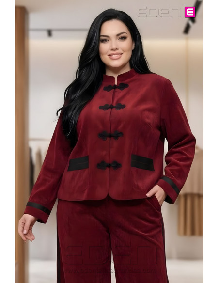Chaqueta Sakura Bordeaux Valeria Milano - Imagen 1
