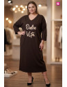 Vestido Dolce Vita Chocolate Valeria Milano