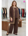 Conjunto 3 Piezas Combinado Leopardo Chocolate Valeria Milano