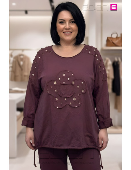 Camiseta Glow Sport Uva Valeria milano - Imagen 1