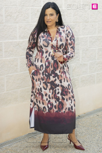 Vestido Palma Bordeaux Con Alma - Imagen 2