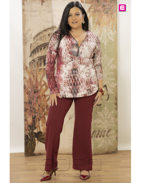 Pantalón Romero Granate Con Alma - Imagen 1