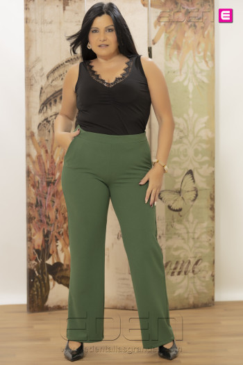 Pantalón Romero Verde Con Alma - Imagen 2