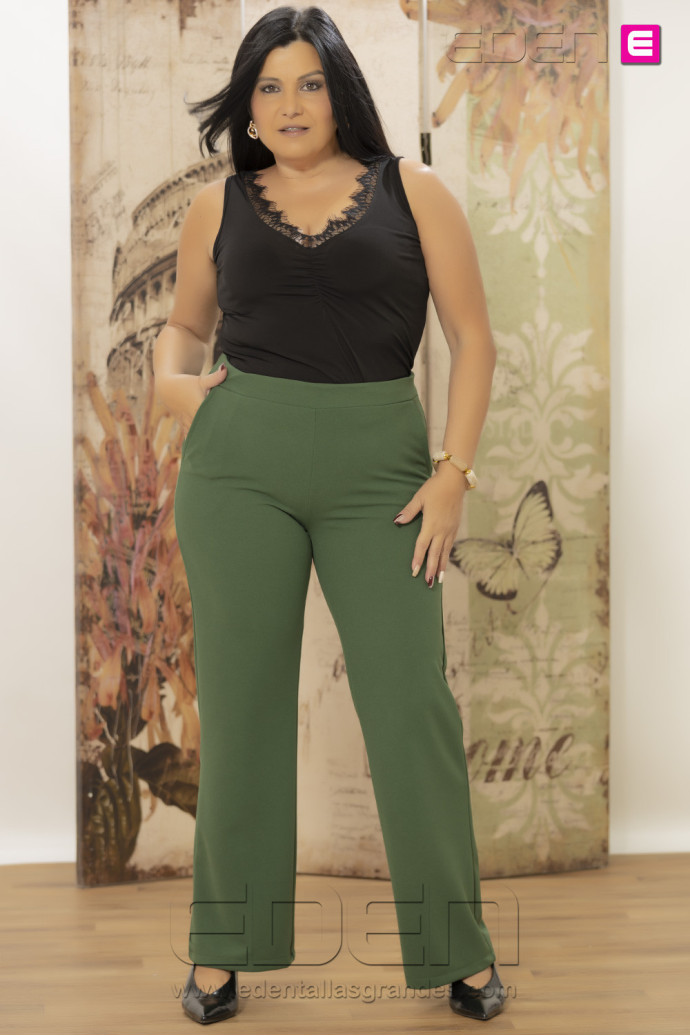 Pantalón Romero Verde Con Alma - Imagen 2