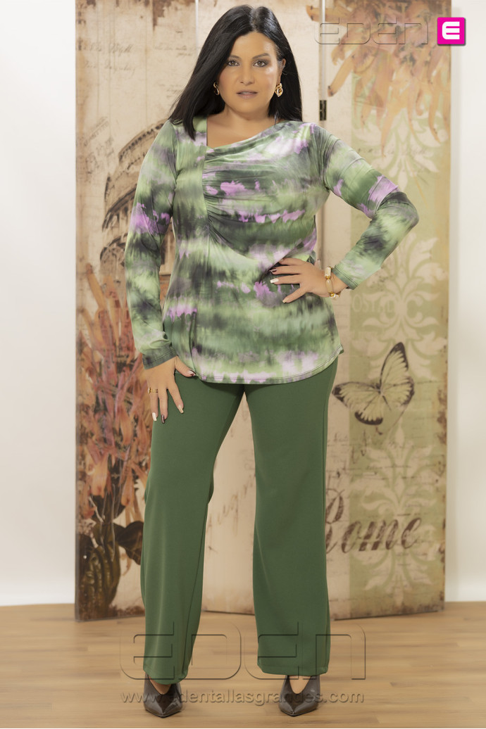 Pantalón Romero Verde Con Alma - Imagen 1
