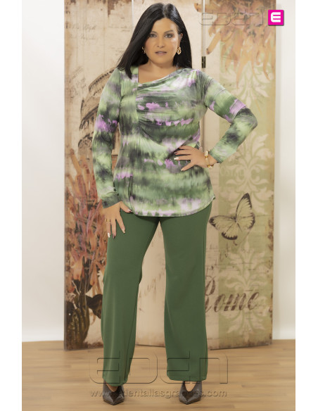 Pantalón Romero Verde Con Alma - Imagen 1