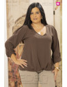 Blusa Jazmín Chocolate Con Alma