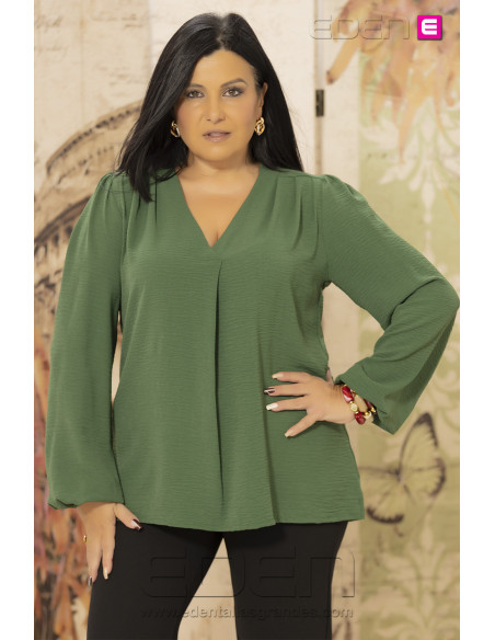 Blusa Camelia Verde Con alma - Imagen 1