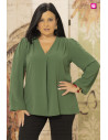 Blusa Camelia Verde Con alma