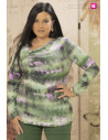 Camiseta Coral Tonos Verdes Con Alma