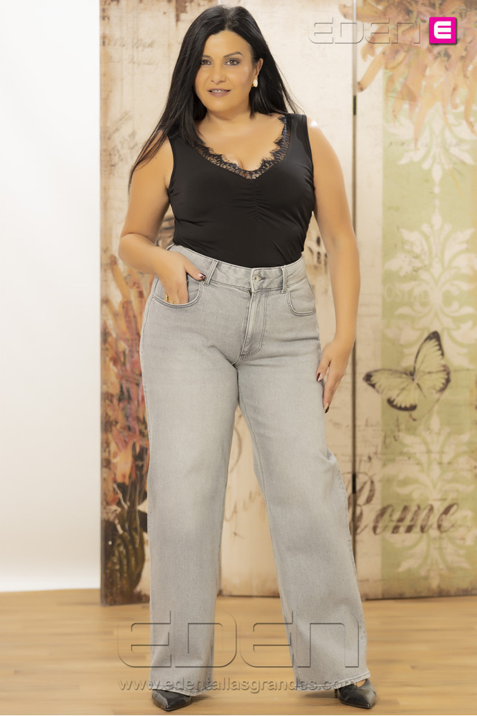 Tejano Carjuicy Wide Grey Denim Only - Imagen 2