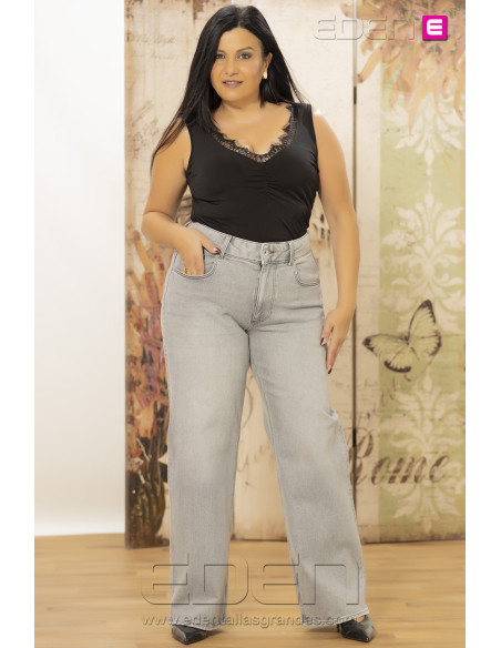 Tejano Carjuicy Wide Grey Denim Only - Imagen 2