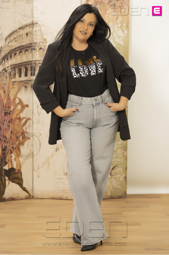 Tejano Carjuicy Wide Grey Denim Only - Imagen 1