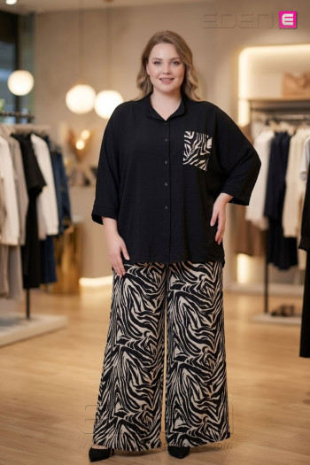 Conjunto Cebra Valeria Milano - Imagen 1