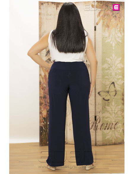 Pantalon danae marino punto bolsillos con alma - Imagen 3