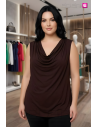 Drapeado Chocolate Valeria Milano