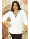 Blusa Amapola Blanco Con Alma