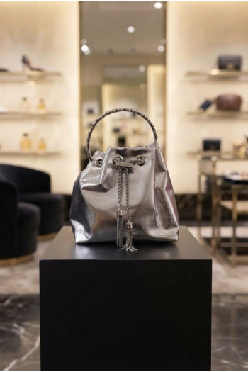Bolso Bombonera Plateado - Imagen 1