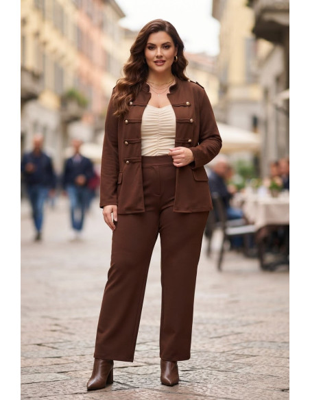 Chaqueta Domador Shogun Marrón Valeria Milano - Imagen 1