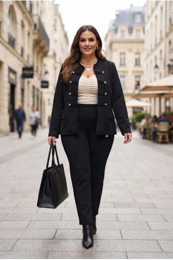 Chaqueta Domador Shogun Negro Valeria Milano - Imagen 1
