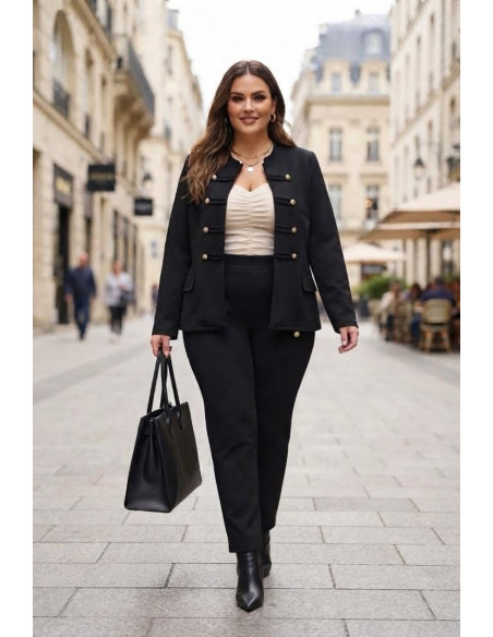 Chaqueta Domador Shogun Negro Valeria Milano - Imagen 1