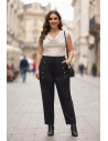 Pantalón Botones Shogun Negro Valeria Milano