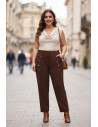 Pantalón Botones Shogun Marrón Valeria Milano