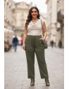 Pantalón Botones Shogun Verde Valeria Milano