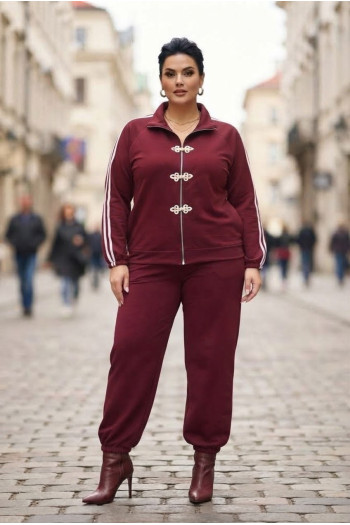 Pantalón Cargo Sucaján Bordeux Valeria Milano - Imagen 1