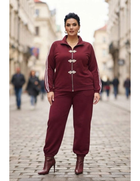 Pantalón Cargo Sucaján Bordeux Valeria Milano - Imagen 1