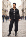 Pantalón Cargo Sucaján Negro Valeria Milano