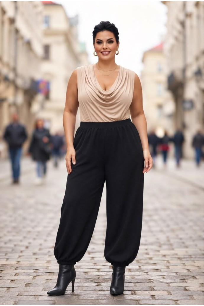 Pantalón Cargo Sucaján Negro Valeria Milano - Imagen 2