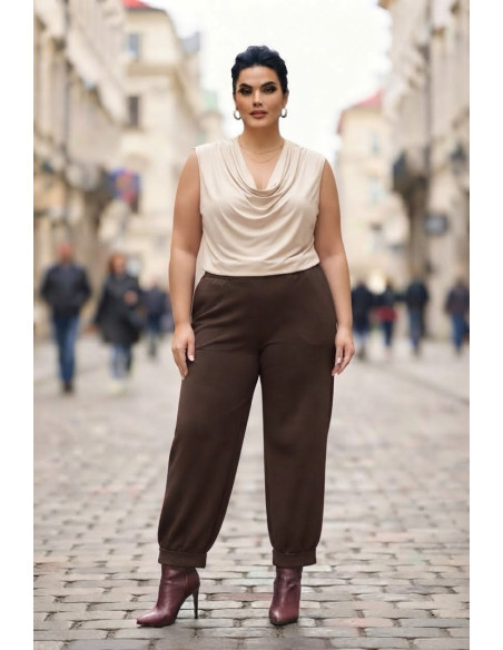 Pantalón Cargo Sucaján Marron Valeria Milano - Imagen 2