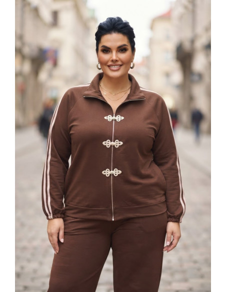 Chaqueta Sukajan Marrón Valeria Milano - Imagen 1