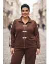 Chaqueta Sukajan Marrón Valeria Milano