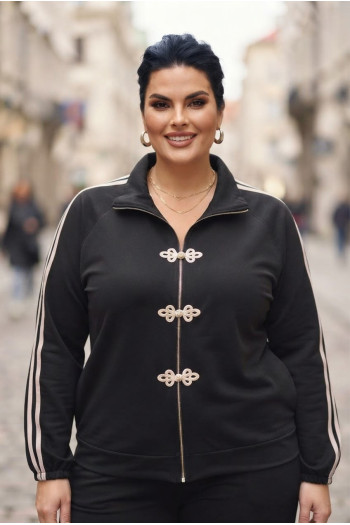 Chaqueta Sukajan Negro Valeria Milano - Imagen 1