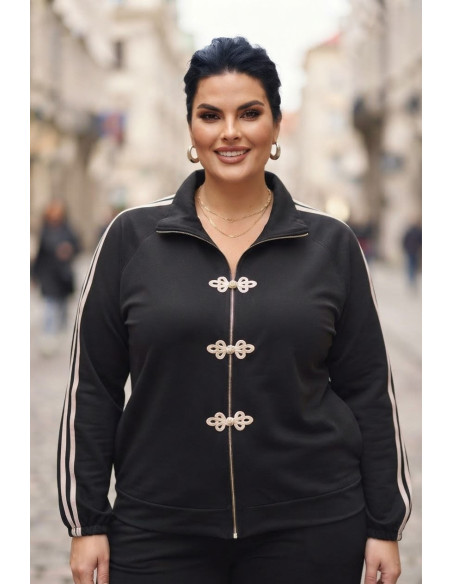 Chaqueta Sukajan Negro Valeria Milano - Imagen 1