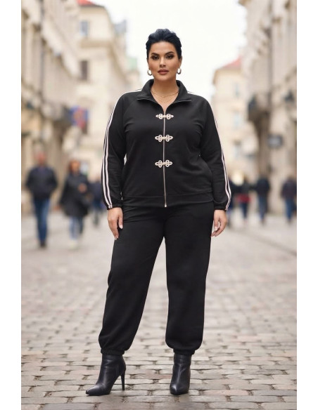 Chaqueta Sukajan Negro Valeria Milano - Imagen 2